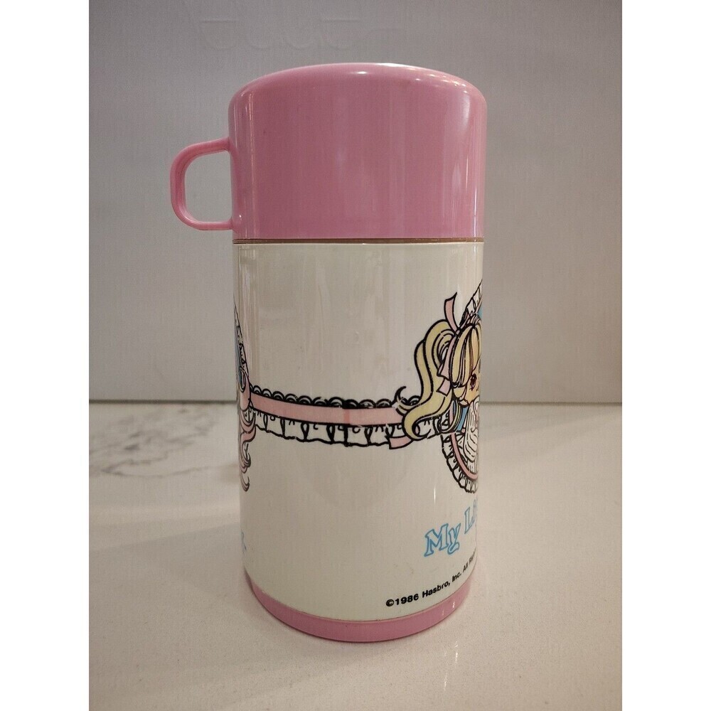 Vintage 1986 My Little Pony Aladdin Thermos for Kids Lunchbox Collectible Pink - Picture 6 of 15